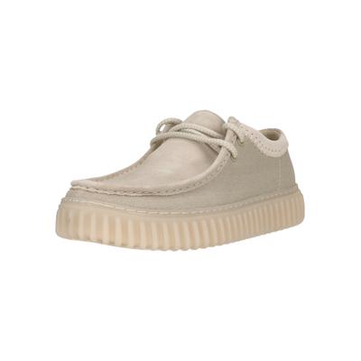 Mokassin CLARKS "Torhill Low", Herren, Gr. 40, weiß, Schuhe Mokassin, mit markanter, gerippter Sohle