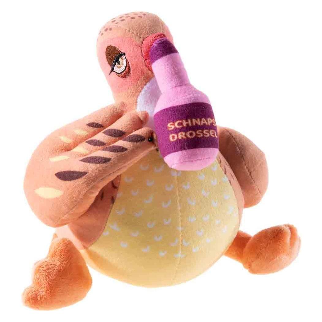 Heunec CharakTier Schnapsdrossel, Kuscheltier, Plüschtier, Stofftier, 15 cm, 325876 (180 cm) (4001750325876-4001750325876)
