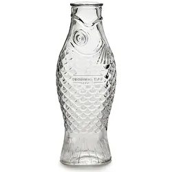 Karaffe Fish & Fish Serax Glas klar transparent, Designer Paola Navone, 10.5x29x7.5 cm