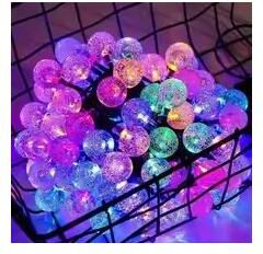 Inspired Finds USB Battery Crystal Globe String Lights Decorative Outdoor Waterproof Fairy Lighting (10 20 40 LED) color battery 4.92ft 10 Leds