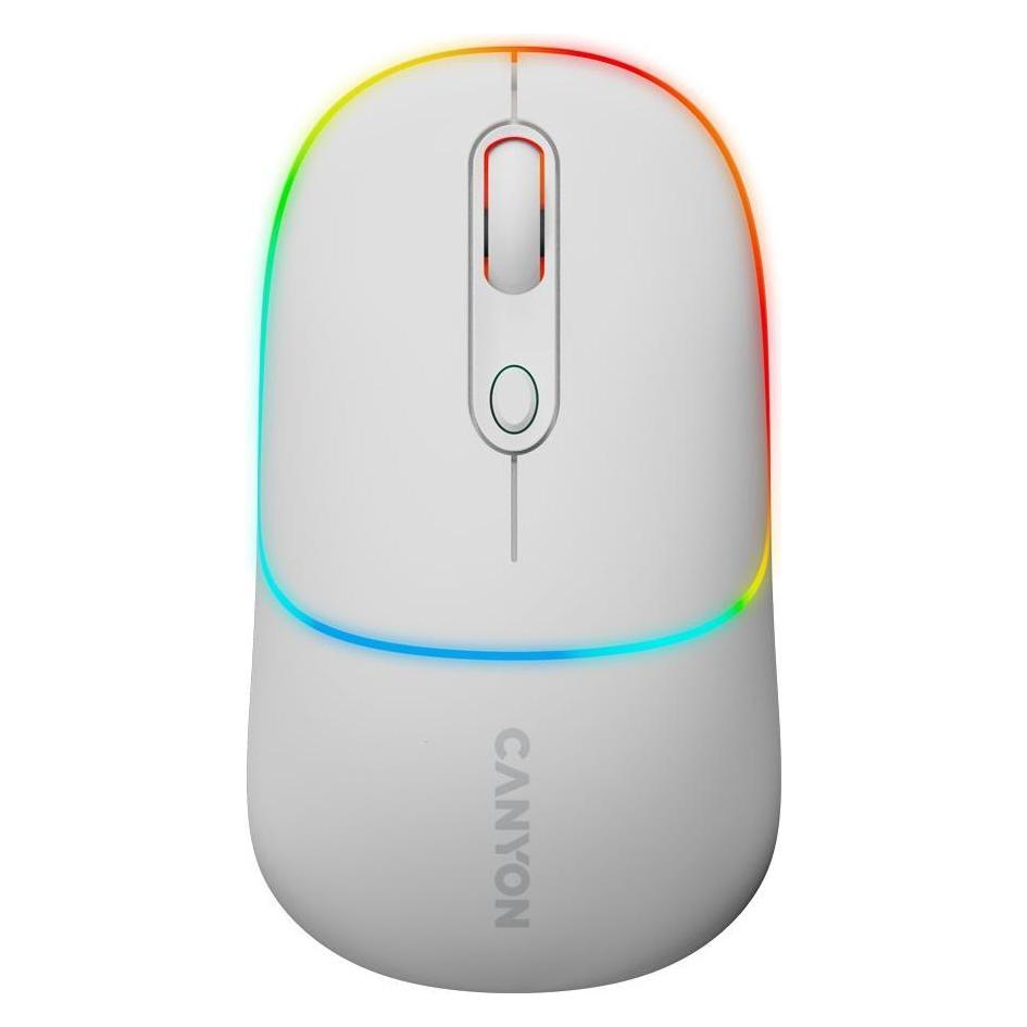 Canyon MW-22, 2in1 wireless optical mouse Bluetooth / Wireless USB, 800/1200/1600 DPI, 4 print (Kabellos) (CNS-CMSW22SW)