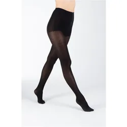 s.Oliver Fine Fischgrätenmuster Strumpfhose 80 DEN Damen 9999 - black 38/40
