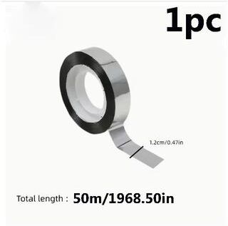 Uplift Essentials Elite Metallic Silver Mirror Decorative Tape silver