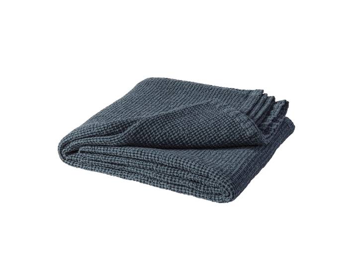 Scandi Living Moss Bettüberwurf 260 x 260cm Storm blue (blau)