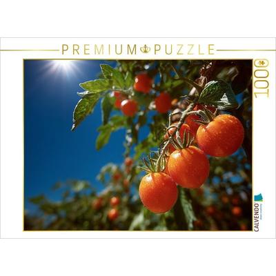 CALVENDO Puzzle Reife Tomaten leuchten im Sonnenschein des Gartens | 1000 Teile Lege-Größe 64x48cm Foto-Puzzle für glückliche Stunden