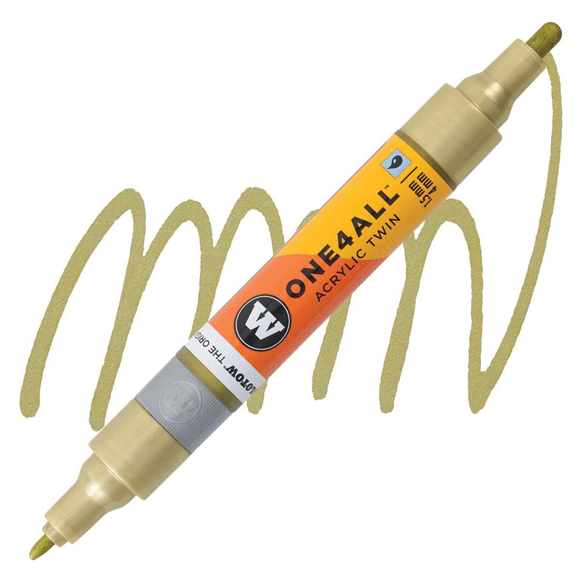 Molotow Divers - Acrylic Twin Metallic Gold (1x) (MO227506)