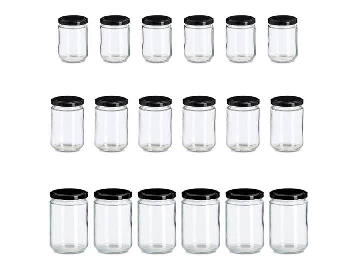 Bocaux à conserve Kasyn lot de 18 Ø 9cm Noir