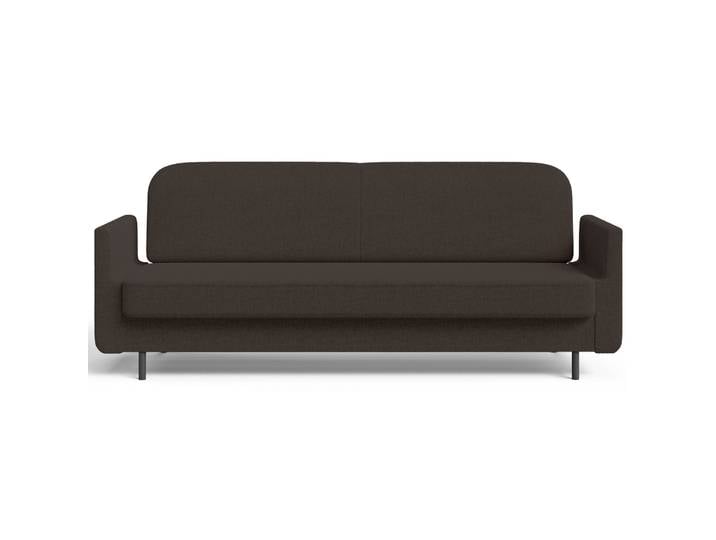 Dreisitziges ausklappbares Sofa Ovelio in braunem, hydrophobem