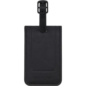 Samsonite Kofferanhänger TA Revolution, aus Kunststoff, schwarz, 2 Stück, mit verdecktem Adressschild
