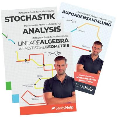 Mathematik Abitur Lernhefte Set inkl. Aufgabensammlung, Set von StudyHelp,Daniel Jung, StudyHelp Verlag, 978-3-947506-04-0