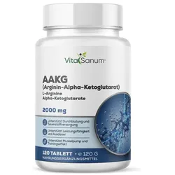 VitaSanum® – AAKG (Arginin-Alpha-Ketoglutarat) 2000 mg – pro Tagesportion (2 Tabletten)