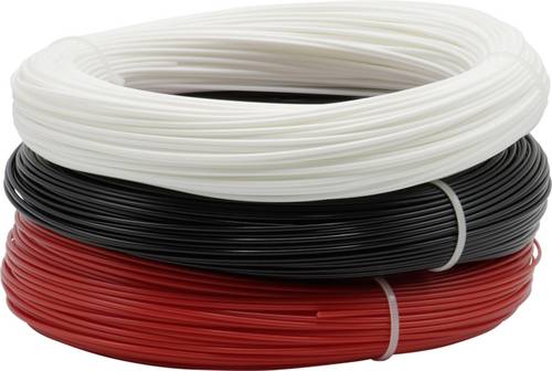 Renkforce RF-4738590 Filament PETG 1.75mm 600g Schwarz, Weiß, Rot 1St.
