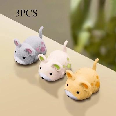 Inspire Select Interactive Electric Cat Toy Mouse Self Moving With Obstacle Avoidance assorted 3 Pcs