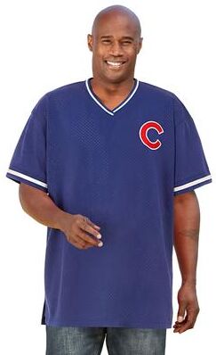 Men's Big & Tall MLB Mesh Jersey by MLB in Cubs (Size 2XL)