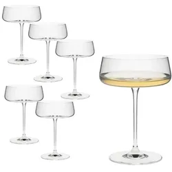 Rona Champagnerschale Champagne saucer 08 Mode 425 ml ungeeicht 6 Stück beige, 17 cm