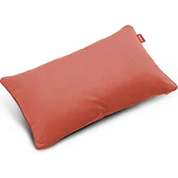 Velvet King Dekoratives Kissen rot-orange recycelt