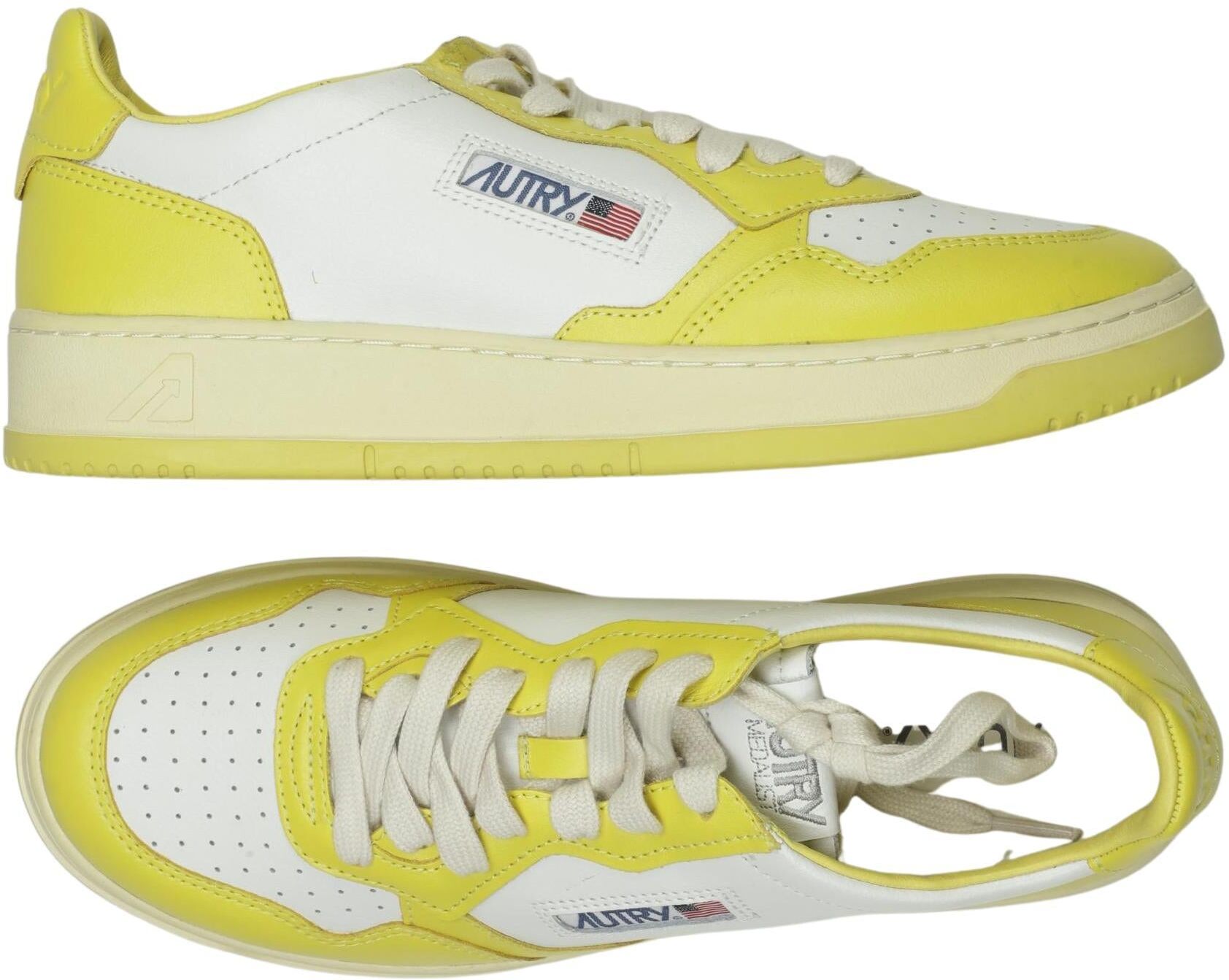 Autry Damen Sneaker, Neon, Gr. EU 42, Leder - Second Hand