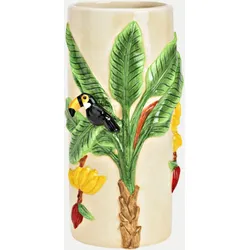 Vase Baum/Papagai 10x22x12 Beige
