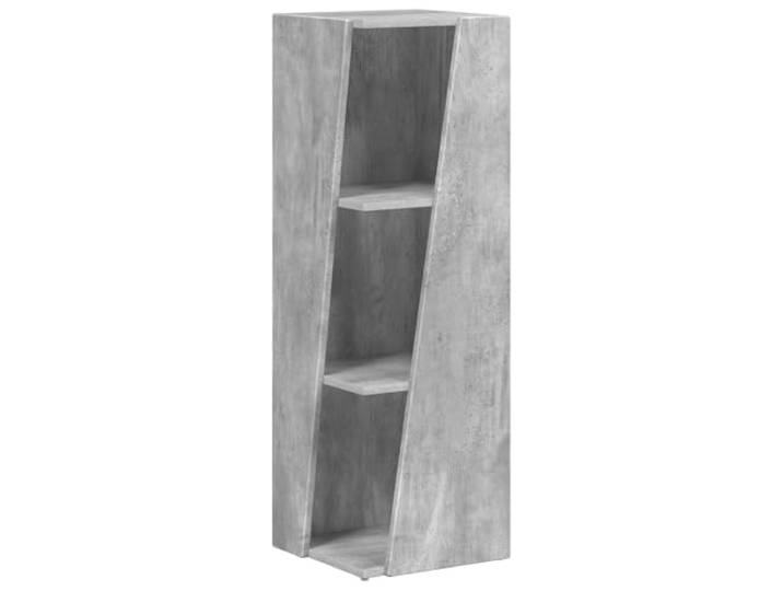 KTHLBRH Bettgestell Eiche Rauch 135 x 190 cm aus mehrschichtigem Holz Lattenrost aus Sperrholz, Aufbewahrungsfächer, Bettgestell mit Stauraum