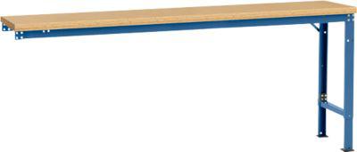 Manuflex Ansatztisch UNIVERSAL Spezial, 2000 x 800 mm, Multiplex natur, brillantblau
