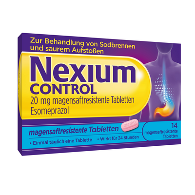 Haleon Germany GmbH NEXIUM Control 20 mg magensaftresistente Tabletten 14 St 10251973
