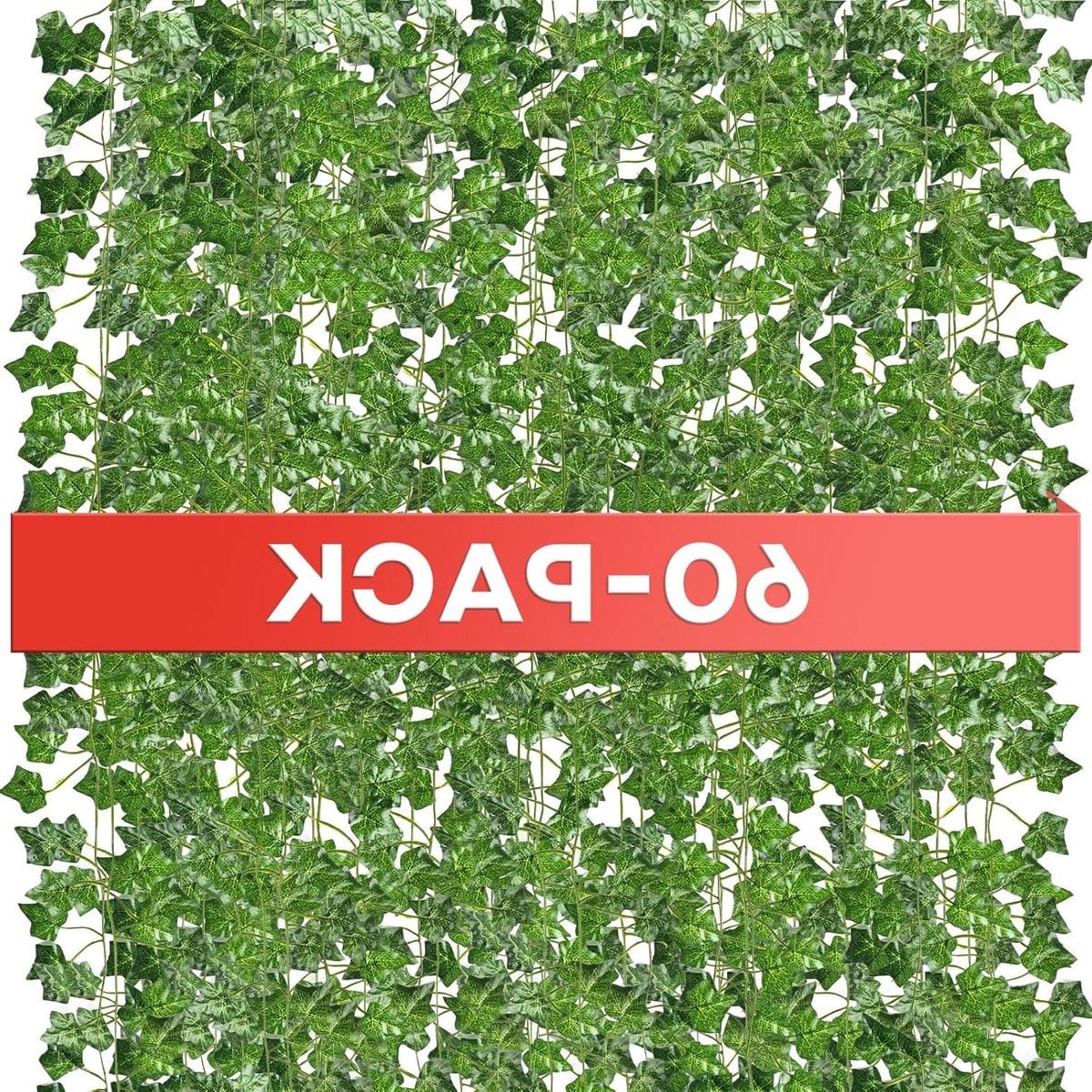 Groene kunstmatige klimop met zijden bladeren voor decoratie