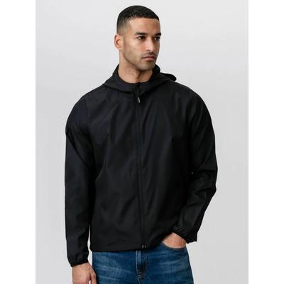 Outdoorjacke TEESHOPPEN "TEESHOPPEN Jacket Shell Jacket", Herren, Gr. XL, schwarz, Obermaterial: 100% Polyester, Jacken Outdoorjacke