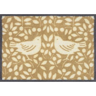 Fußmatte TURTLE MAT "Looting Fruits Neutral", braun, B:60cm H:9mm L:85cm, Obermaterial: 85% Baumwolle, 15% Viskose, Teppiche, Fußmatte