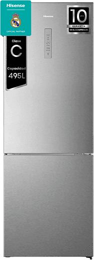 REACONDICIONADO Seminuevo Funcional Frigorífico combi - Hisense RB645N4BIC, Total NoFrost, 200cm, Ancho 70cm, 495l, Metal Tech Cooling, Motor Inverter