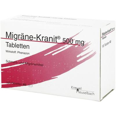 Migräne Kranit 500 mg Tabletten 100 St