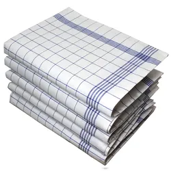 Blau XXL Geschirrtücher, 60x80 cm, 10er Pack, 100% ringgesponnene Baumwolle