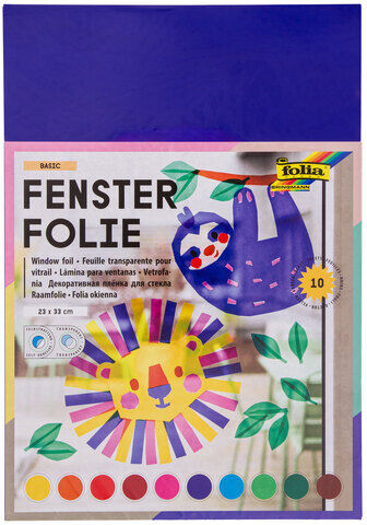 folia Fensterfolie "Basic", 23 x 33 cm, 10 Blatt