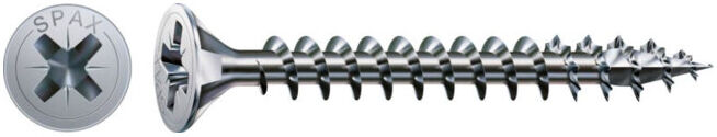 Spax Vis universelle 5 x 45 mm tête fraisée cruciforme Z filetage complet 4CUT WIROX A3J (1081010500453)