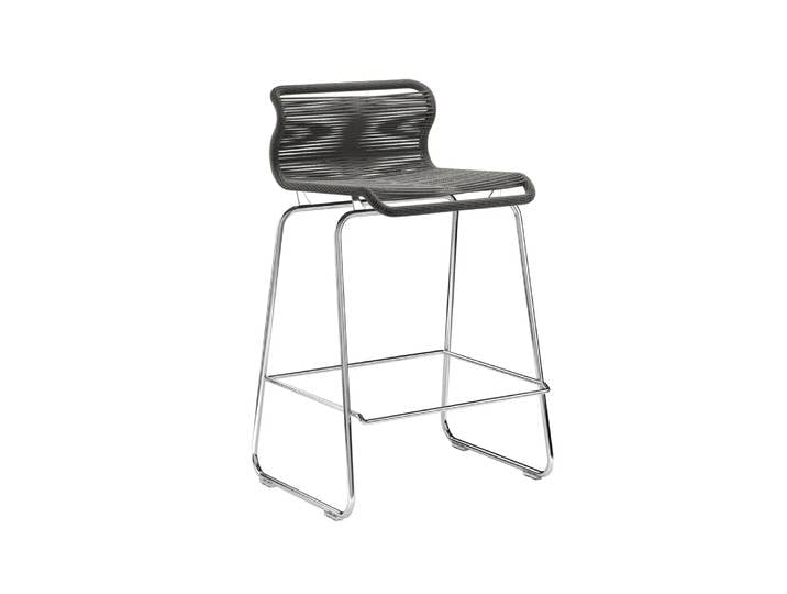 Montana Panton One kitchen Barstuhl Schwarz, Papier/Edelstahl