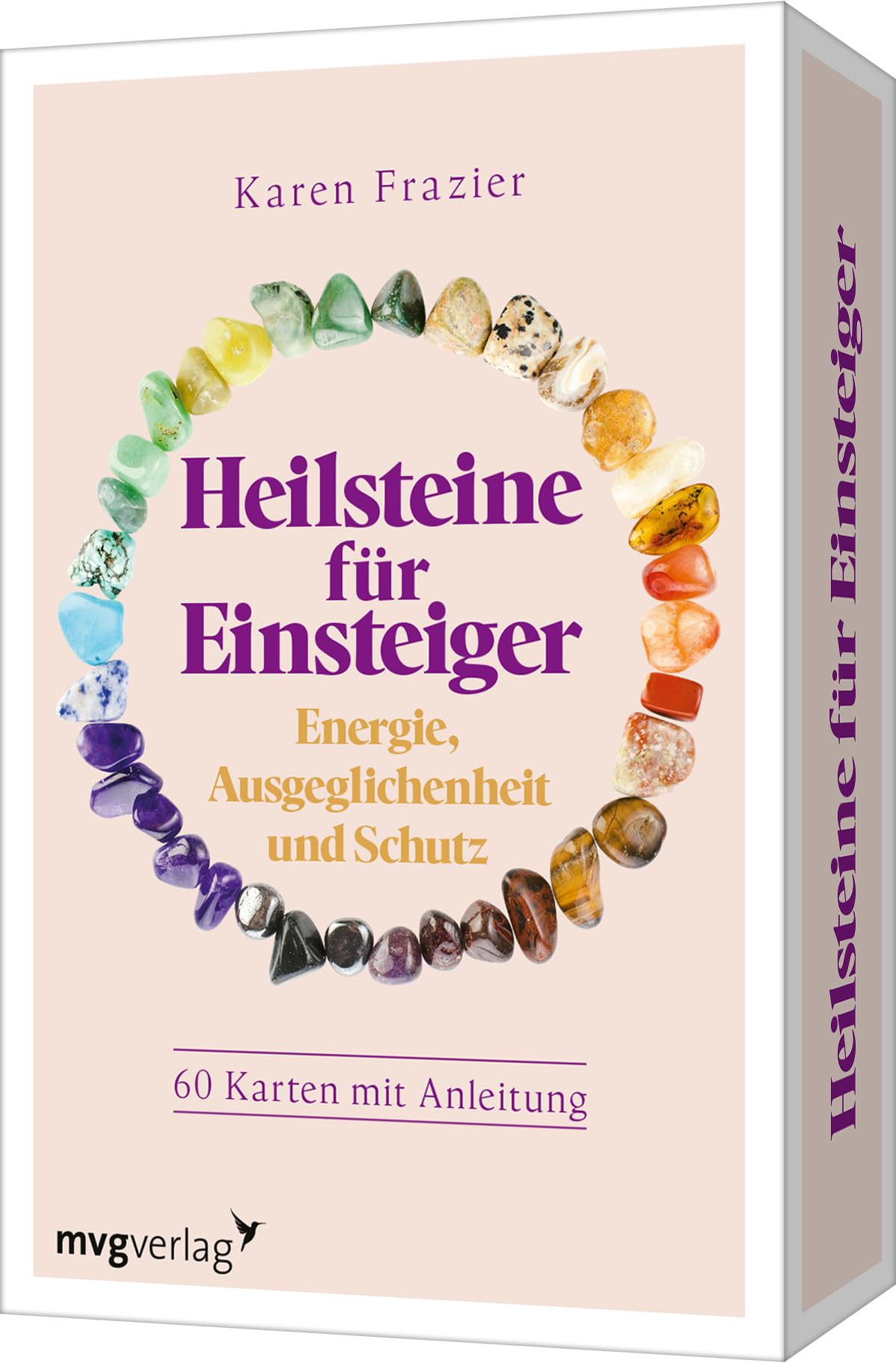 Karen Frazier - Heilsteine für Einsteiger – Energie, Ausgeglichenheit und Schutz: 60 Karten mit Anleitung Kartenset über Kristalle und Steine - Preis vom 17.10.2026 19:25:27 h