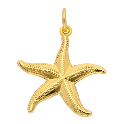 Kettenanhänger ADELIA´S "333 Gold Anhänger Seestern", gold, Schmuckanhänger, Damen, Gold, Kettenanhänger, 333 Gold Goldschmuck für Damen