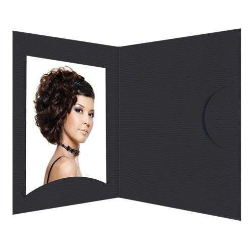 1x100 Daiber Portraitmappen Opti-Line bis 10x15cm schwarz