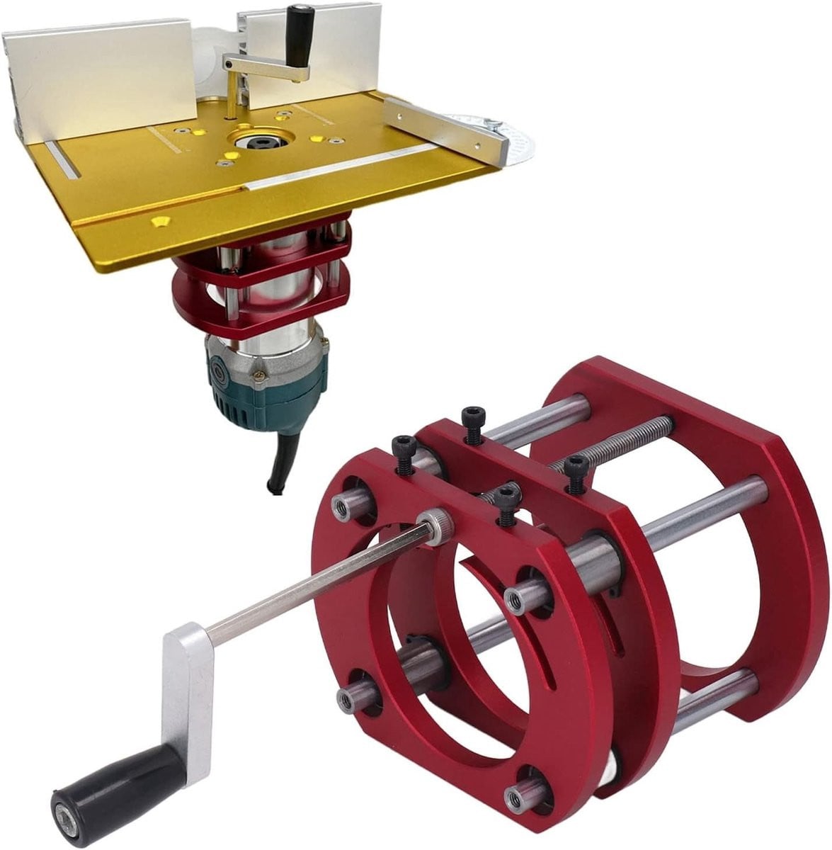Router Tafel Lift Systeem van Aluminium en RVS voor Precisiebewerking