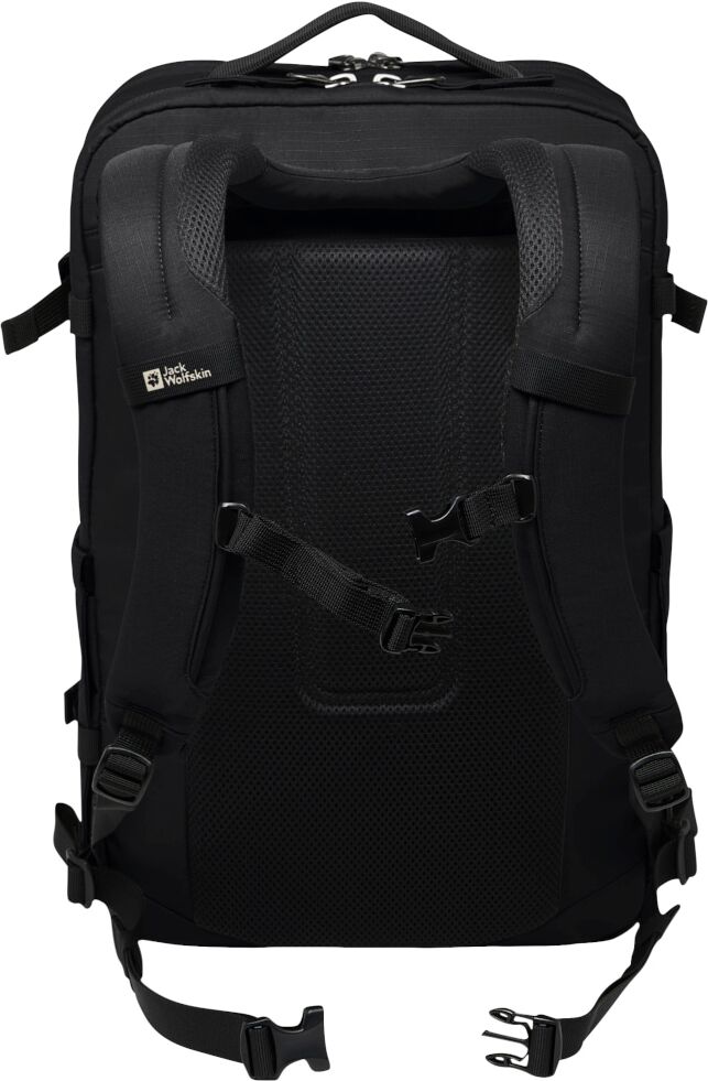 Daypack JACK WOLFSKIN "SIERRA", schwarz, Rucksäcke, Damen, onesize, Obermaterial: 100% Polyester. Futter: 100% Polyester, Daypack, 32 L Rucksack, Laptopfach, vielseitig schwarz onesize