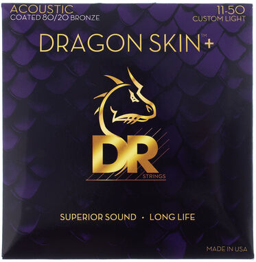 DR Strings Dragon Skin+ DA8-11 Coated
