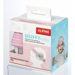 ALPINE MUFFYbaby Kinder-Kapselgehörschutz 23 dB rosa, weiß