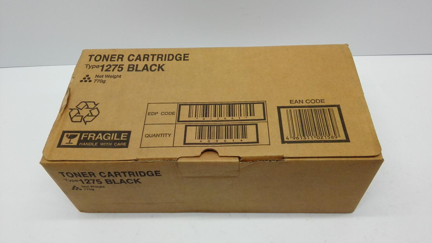 Ricoh tonercartridge 1275 zwart voor laserprinters en faxen, geschikt voor Aficio FX16, 1130L, 1170L en 2210L