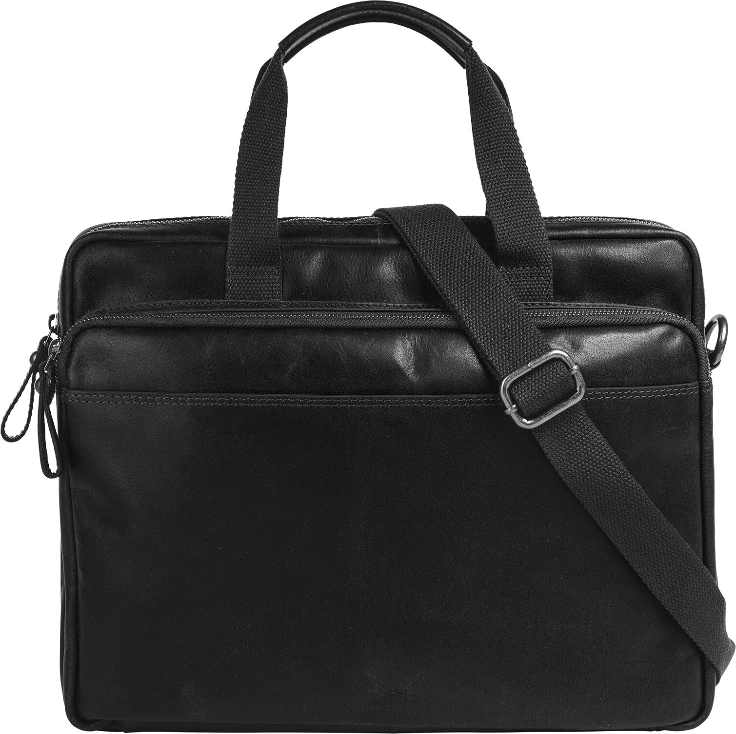 Aktentasche SANSIBAR "SANSIBAR Herren, Damen echt Leder", Gr. B/H/T: 35cm x 28cm x 7cm onesize, schwarz, Leder, Taschen, echt Leder