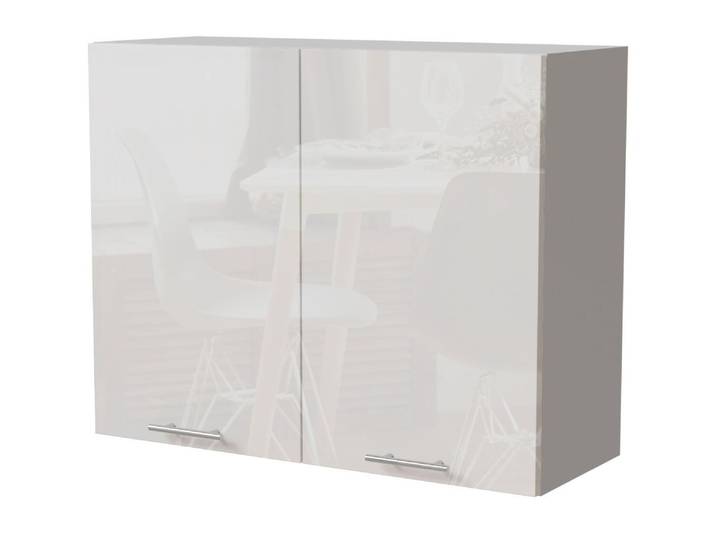 Feldmann-Wohnen Klapphängeschrank Essen (W3/90, 2-türig, 2 Einlegeböden, 1-St., Küchenhängeschrank) 90x32,5x72cm weiß - weiß Hochglanz (ES-W3/90)