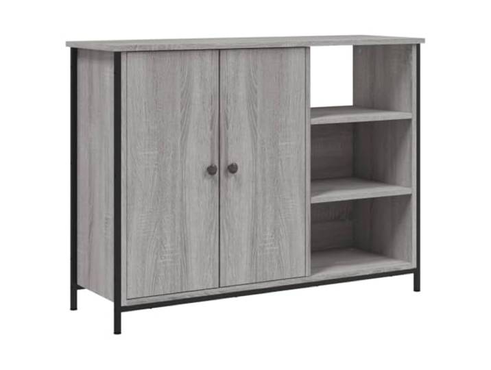 vidaXL Sideboard Grau Sonoma 100x33x75 cm Holzwerkstoff
