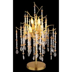 Globo Lighting Tischleuchte   , gold , Maße (cm): H: 67  Ø: 41