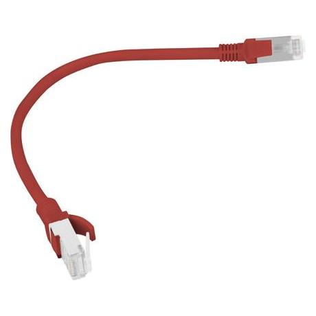 Lanberg *Patchcord cat.5e 0.25M UTP red (U/UTP, CAT5e, 0.25 m) (PCU5-10CC-0025-R)