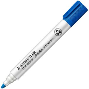 Staedtler Whiteboardmarker Lumocolor 351, blau, Rundspitze, Strichbreite 2mm, abwischbar