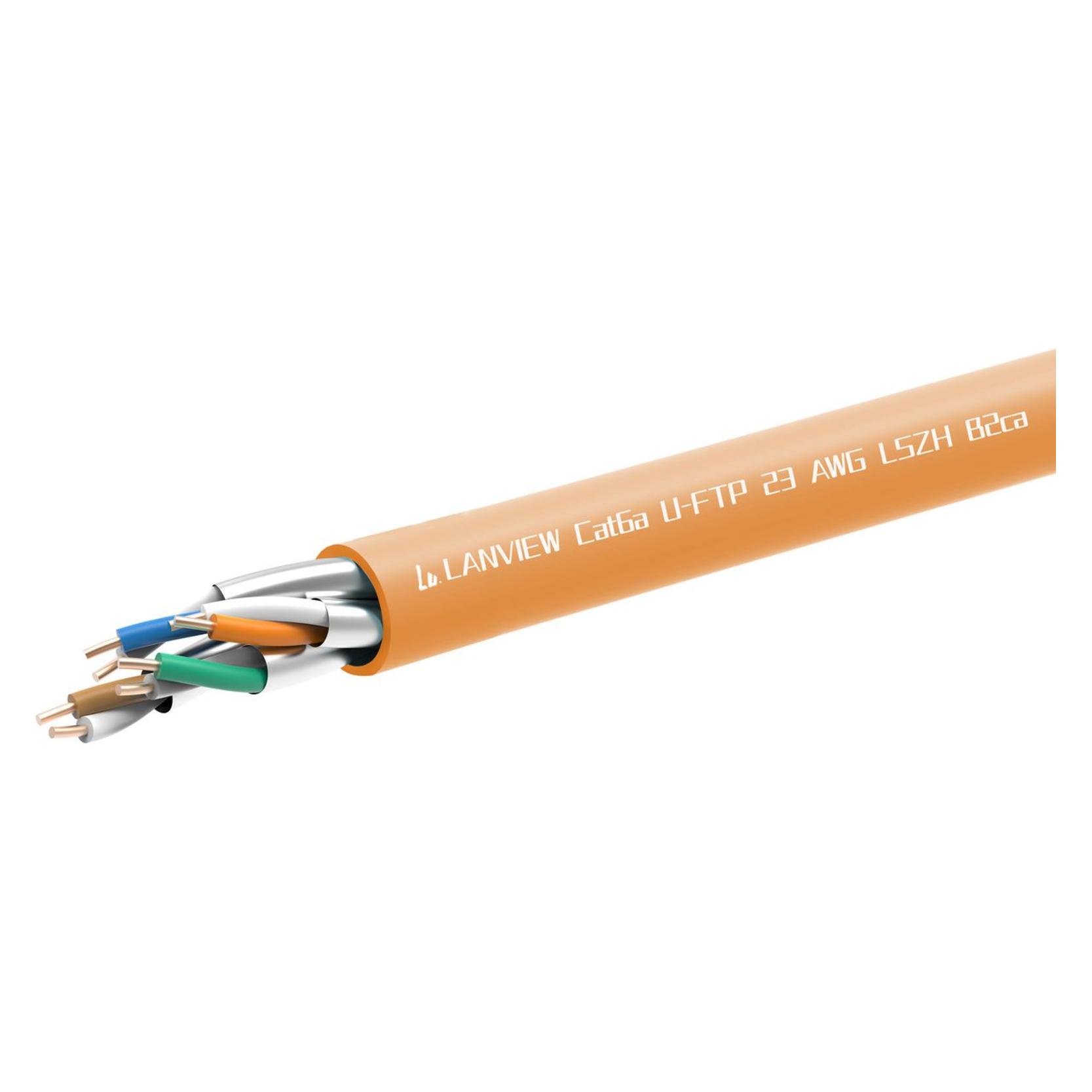 Lanview CAT6a U-FTP network cable (U/FTP, CAT6a, 305 m) (LVN122153)