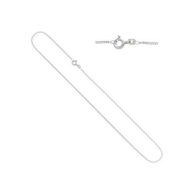 Goldkette JOBO "Panzerkette 1,3 mm" Gr. 38, weißgold 333, Halsketten, Damen, 38cm, Weißgold 333, Goldkette, 8 Karat 333 Weißgold